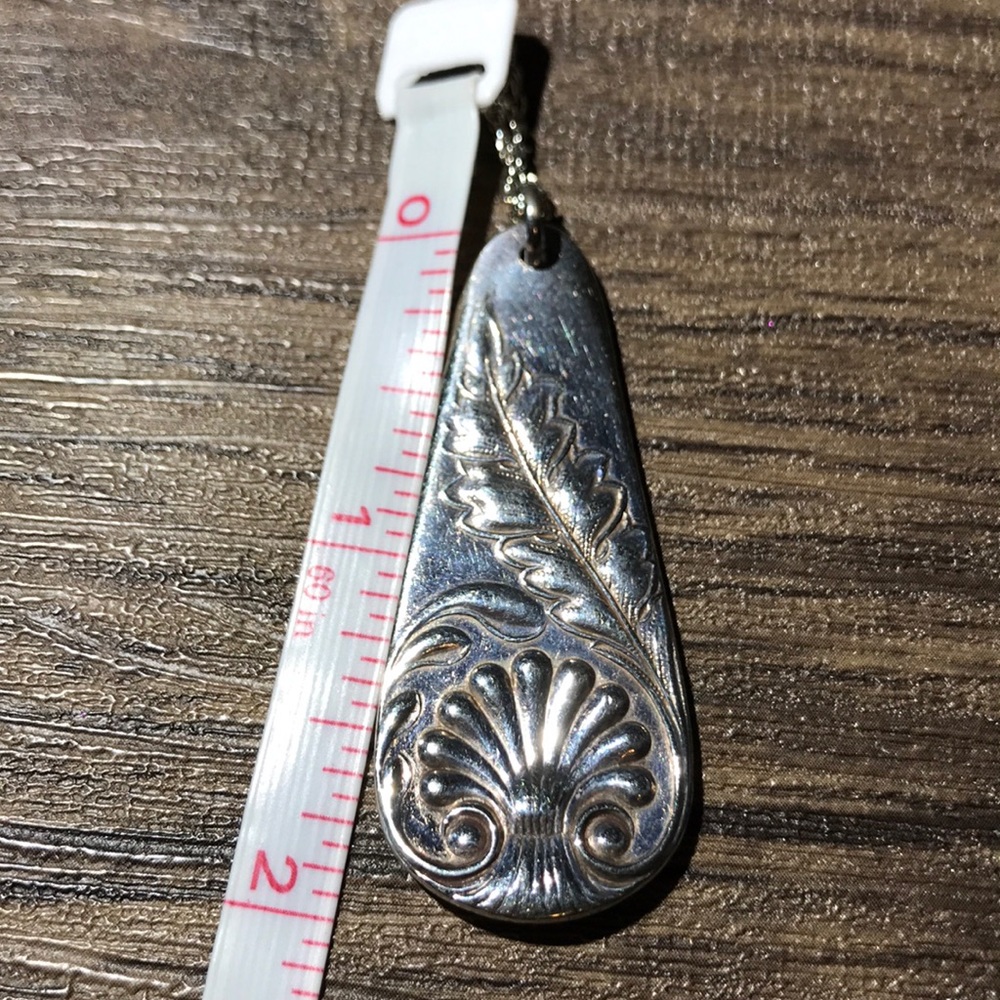 1891 Queen Pattern Silverware Pendant - image 4